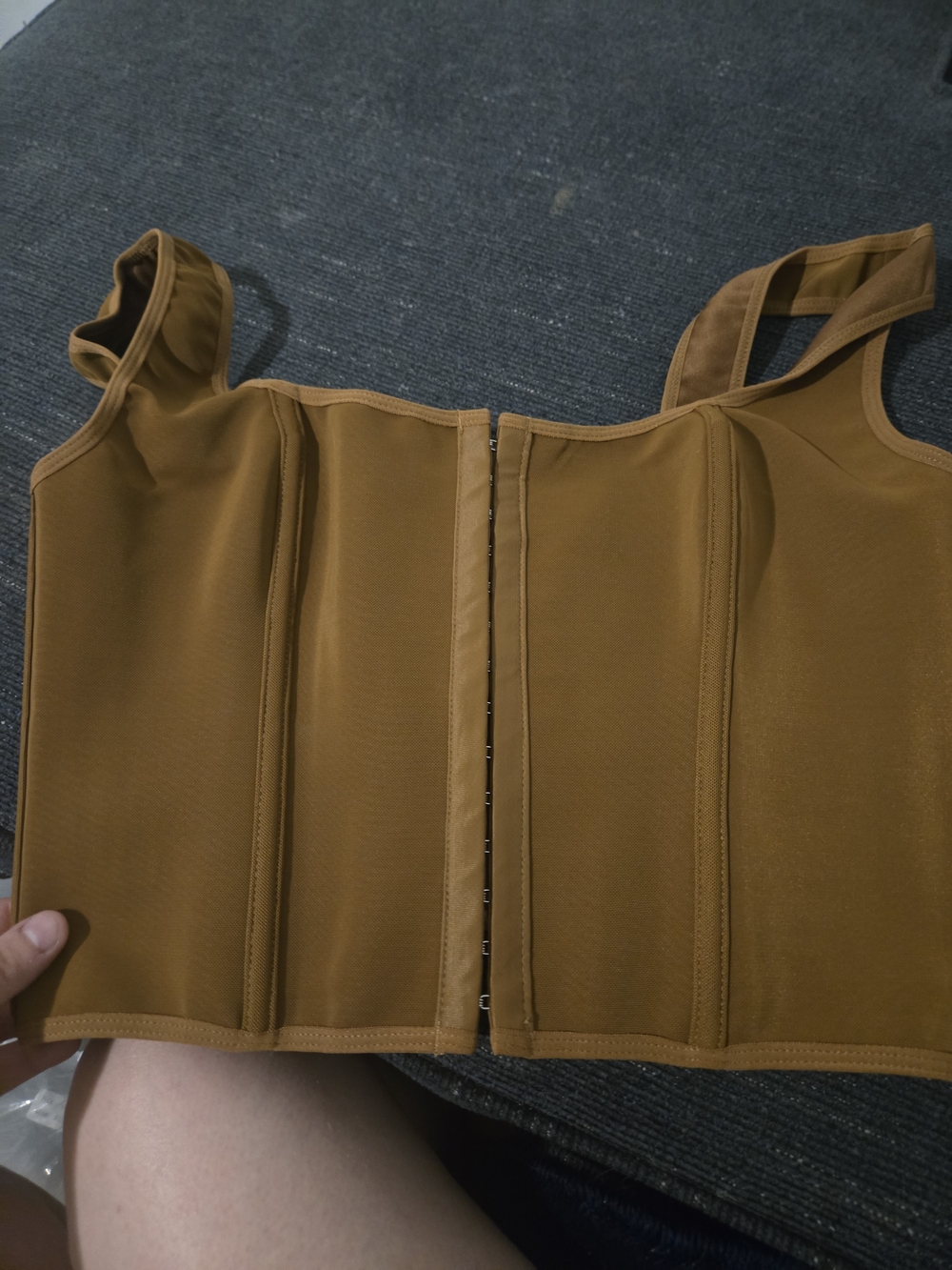 Source Unknown Structured Shapewear Tank in Caramel